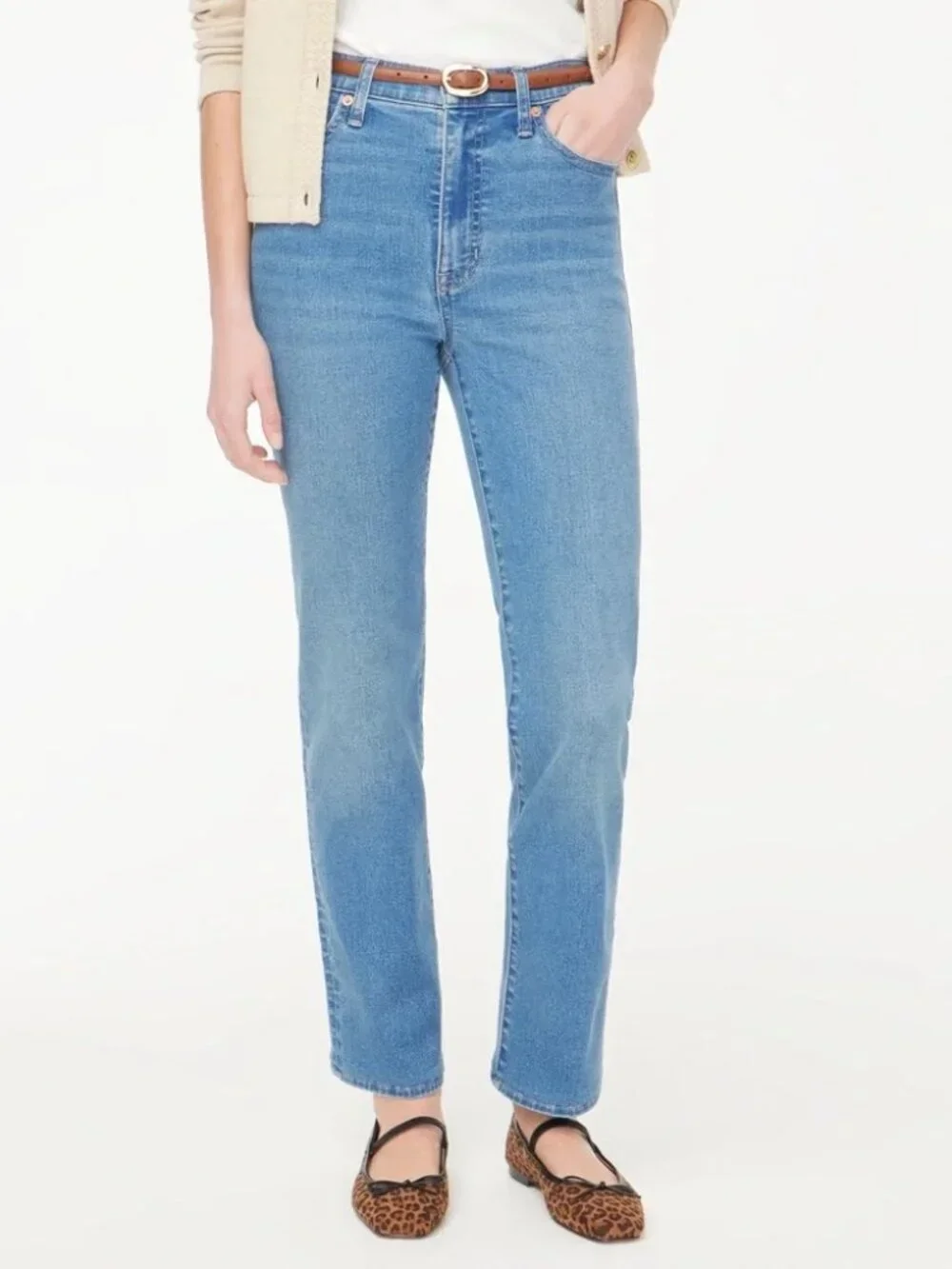 J. Crew Women's Jeans Size 31 High-Rise Stovepipe CG480 Signature Stretch Denim